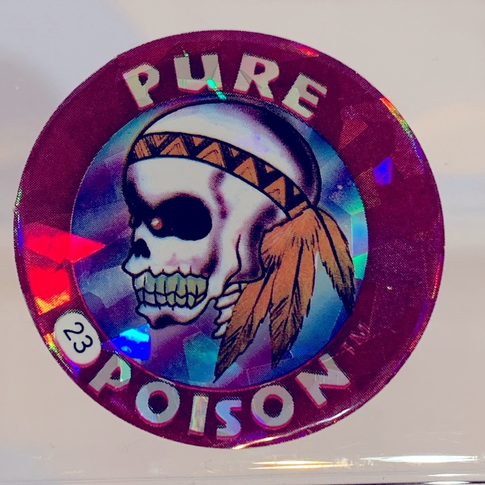 Pure Poison holographic FLASH CAP Pog Slammer Whammer